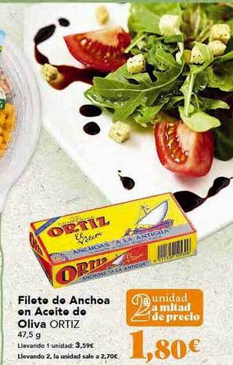 Gadis Filete De Anchoa En Aceite De Oliva Ortiz oferta