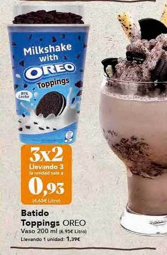 Gadis Batido Toppings Oreo oferta