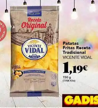 Gadis Patatas Fritas Receta Tradicional Vicente Vidal oferta