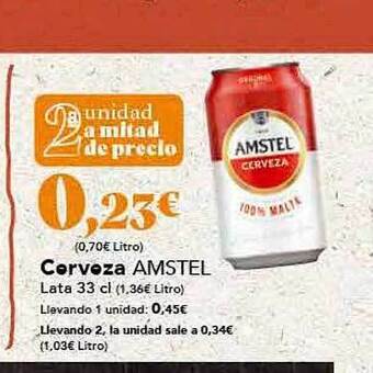 Gadis Cerveza Amstel oferta