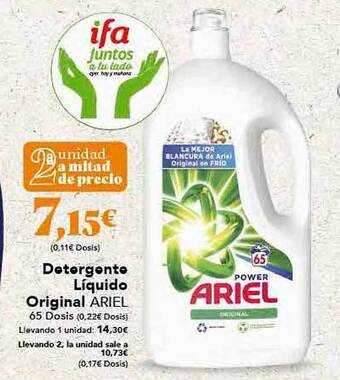 Gadis Detergente Líquido Original Ariel oferta