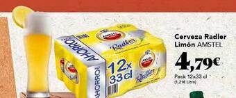 Gadis Cerveza Radler Limón Amstel oferta