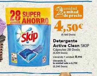 Gadis Detergente Active Clean Skip oferta