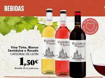 Gadis Vino Tinto Blanco Semidulce O Rosado Catedral De León oferta
