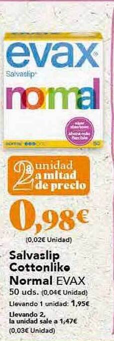 Gadis Salvaslip Cottonlike Normal Evax oferta