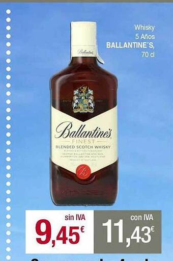 Masymas Whisky 5 Años Ballantine's oferta
