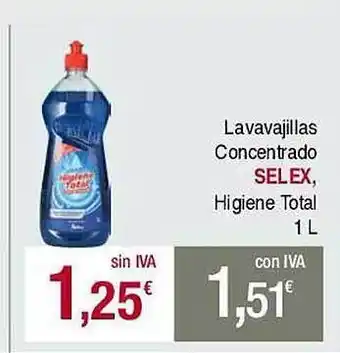 Masymas Lavavajillas Concentrado Selex Higiene Total oferta