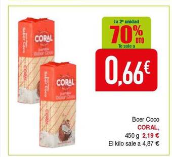 Masymas La 2a Unidad 70% Dto Boer Coco Coral oferta