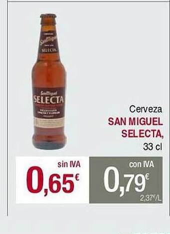 Masymas Cerveza San Miguel Selecta oferta