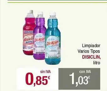 Masymas Limpiador Varios Tipos Disiclin oferta