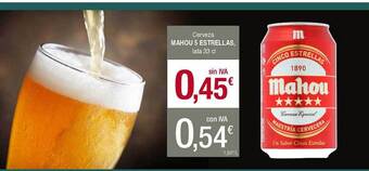 Masymas Cerveza Mahou 5 Estrellas oferta