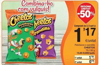SPAR Fragadis Segona Unitat -50% Pelotazos O Pandilla Cheetos oferta