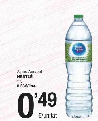 SPAR Fragadis Aigua Aquarel Nestlé oferta