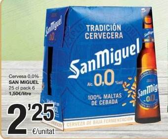 SPAR Fragadis Cerveza 0.0% San Miguel oferta