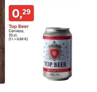 Suma Supermercados Top Beer Cerveza oferta