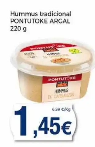 Supermercats Jespac Hummus Tradicional Pontutoke Argal oferta
