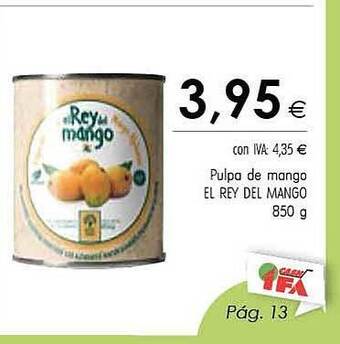 Cash Ifa Pulpa De Mango El Rey Del Mango oferta