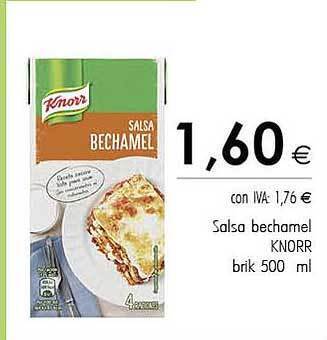 Cash Ifa Salsa Bechamel Knorr oferta