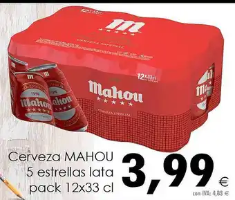 Cash Ifa Cerveza Mahou 5 Estrellas Lata oferta
