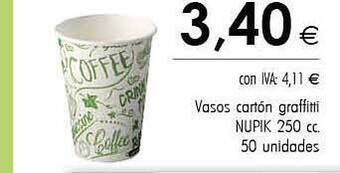 Cash Ifa Vasos Cartón Graffitti Nupik oferta
