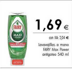 Cash Ifa Lavavajillas A Mano Fairy Max Power Antigoteo oferta