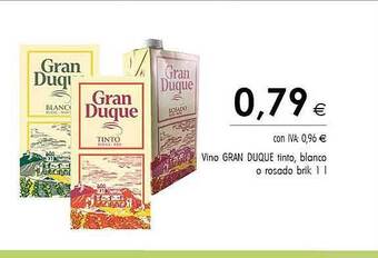 Cash Ifa Vino Gran Duque Tinto Blanco O Rosado oferta