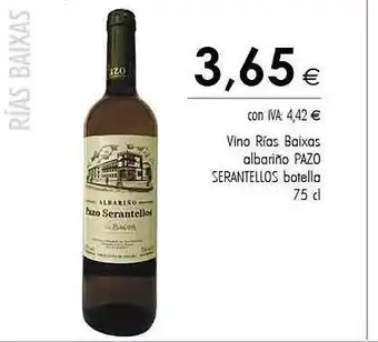 Cash Ifa Vino Rías Baixas Albariño Pazo Serantellos oferta