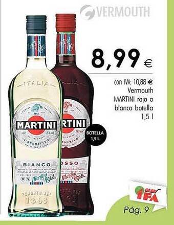 Cash Ifa Vermouth Martini Rojo O Blanco oferta