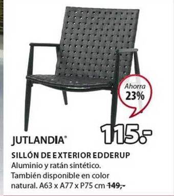JYSK Jutlandia Sillón De Exterior Edderup oferta