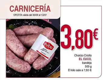 Masymas Chorizo Criollo El Cuco oferta