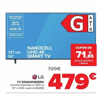 Carrefour Lg tv 50nan0806pa oferta
