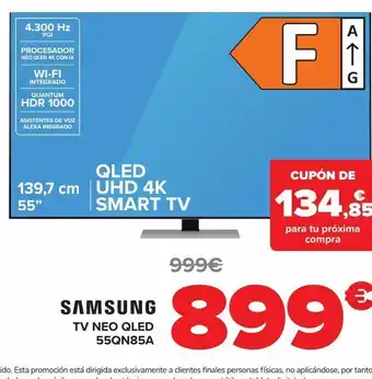 Carrefour Samsung tv neo qled 55qn85a oferta