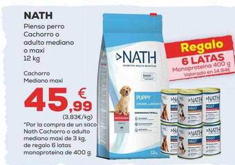 Kiwoko Nath Pienso Perro Cachorro O Adulto Mediano O Maxi oferta