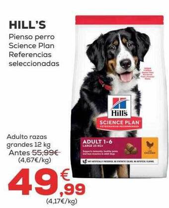 Kiwoko Hill's Pienso Perro Science Plan Referencias Seleccionadas oferta