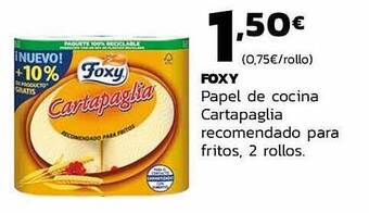 Supermercados Lupa Foxy Papel De Cocina Cartapaglia Recomendado Para Fritos oferta