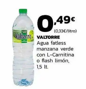 Supermercados Lupa Valtorre Agua Fatmes Manzana Verde Con L-carnitina O Flash Limón oferta