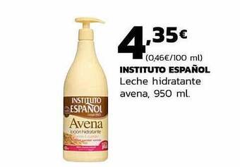 Supermercados Lupa Instituto Español Leche Hidratante Avena oferta