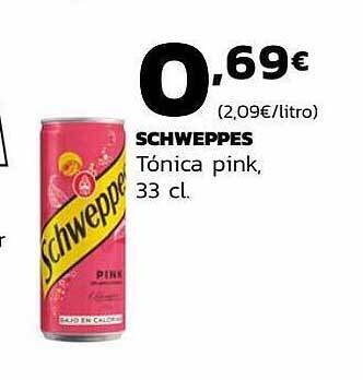 Supermercados Lupa Schweppes Tónica Pink oferta