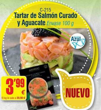 Abordo Tartar De Salmón Curado Y Aguacate oferta