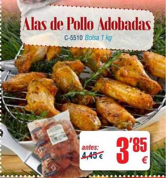 Abordo Alas De Pollo Adobadas oferta