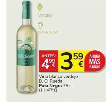Supermercados Charter Vino Blanco Verdejo D.o. Rueda Pata Negra oferta