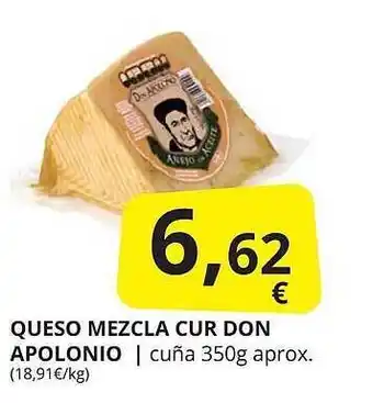 Supermercados MAS Queso Mezcla Cur Don Apolonio oferta