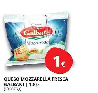 Supermercados MAS Queso Mozzarella Fresca Galbani oferta