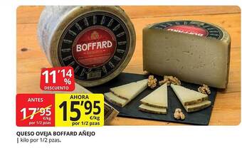 Supermercados MAS Queso Oveja Boffard Añejo oferta