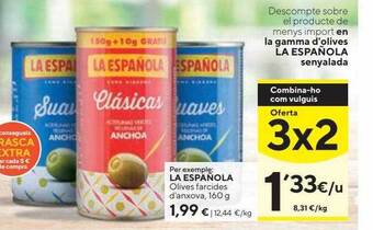 Caprabo La Española Olives Farcides D'anxova oferta