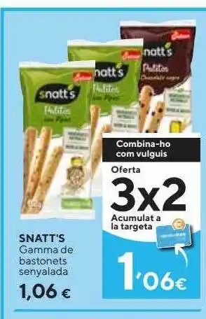 Caprabo Snatt's Gamma De Bastones Bastonets Senyalada oferta
