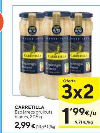 Caprabo Carretilla Espàrrecs Gruixuts Blancs oferta