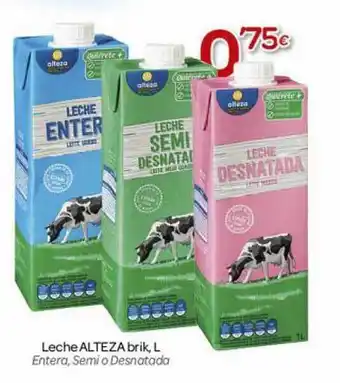 Alsara Supermercados Leche Alteza Brik Entera Semi O Desnatada oferta