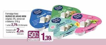 Condis Formatge Fresc Burgo De Arias Mini oferta