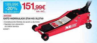 Costco Arcan Gato Hidráulico 2750 Kg Xl2750 oferta